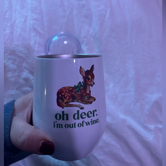 5 for $25! Oh Deer I’m Out of Wine Stainless Mug NWT brand new Francesca’s - Picture 4 of 4